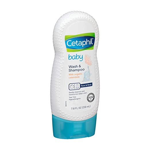 Cetaphil Baby Wash and Shampoo With Organic Calendula, 7.8 oz
